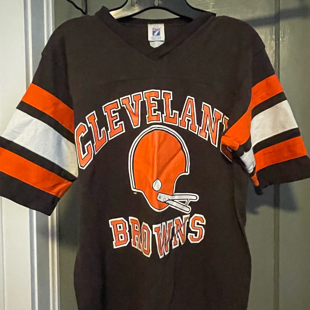 LOGO 7 Cleveland Browns Men’s Jersey - Black and Orange
